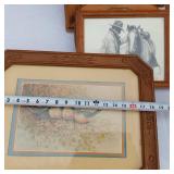 Picture Frames and Various Wall Art Including Loons, Cowboys and More