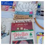 Quilt Blocks Book, Embroidery Books, Hoops and Other Sewing Crafts Supplies