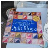Quilt Blocks Book, Embroidery Books, Hoops and Other Sewing Crafts Supplies