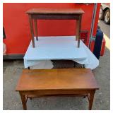 Vintage Tonk Piano Bench and Other Piano Bench