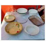 Mixture of Serving, Mixing and Baking Bowls