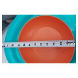 Colorful Serving Platters and Bowls - Plastic