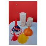 Baking Dishes, Cake Stand, Funnels