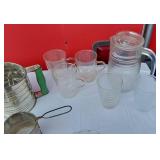 Flour Sifters, Green Pyrex Baking Dish and Other Kitchen Items