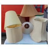 Lot of a Variety of Lamp Shades