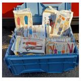 Sewing Table with Drawers of Thread and Other Sewing Supplies, Huge Selection of Sewing patterns