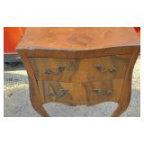 Decorative and Unique Vintage Side Table with Drawers