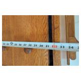 Vintage Mission Style 3 Drawer Dresser with  Swivel Mirror