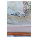 Lot of 3 Limited Edition Signed Barbara Boyer Untiedt Framed Art: Monday Morning, Hollyhock Dolls, Dandelion Time