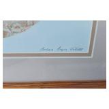 Lot of 3 Limited Edition Signed Barbara Boyer Untiedt Framed Art: Monday Morning, Hollyhock Dolls, Dandelion Time