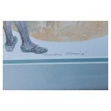 Lot of 3 Limited Edition Signed Barbara Boyer Untiedt Framed Art: Monday Morning, Hollyhock Dolls, Dandelion Time