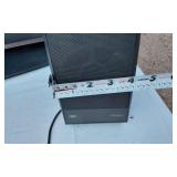 Small TV and Rocketfish Speakers