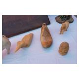 Pig, Horse, Goose Carvings and Shelves