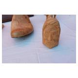 Pig, Horse, Goose Carvings and Shelves