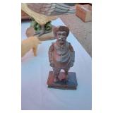 Pig, Horse, Goose Carvings and Shelves