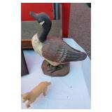 Pig, Horse, Goose Carvings and Shelves