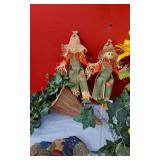 Wicker Cornucopia, Faux Sunflowers and Other Decor