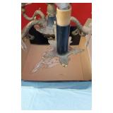 Vintage Brass Chandelier with Crystals - Crystals Not Counted