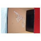 Vintage Brass Chandelier with Crystals - Crystals Not Counted