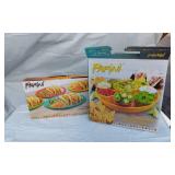 New Parini Fiesta Plate Set and condiment Server Set