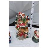 Lot of Holiday Decorations Including Santa