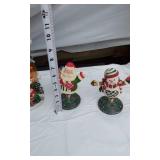 Lot of Holiday Decorations Including Santa