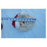 Animated Santa and Mrs. Claus Figures with Santa Face Decoration