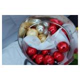 Christmas Decor featuring Snowman, Bear, and Tin Canister