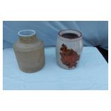 Two Vintage Stoneware Crocks