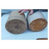 Two Vintage Stoneware Crocks