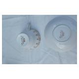 Lot of Vintage Teacups and Saucers including Royal Halsey and Roslyn