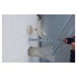 Crystal Glassware including Vase, Compote, and Decanter