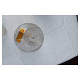 Crystal Glassware including Vase, Compote, and Decanter