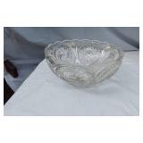 Lot of Glassware and Crystal Items including Bowls and Covered Dish