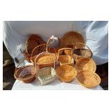 Large Lot of Woven Baskets