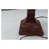 Vintage Desk Lamp with Fluorescent Bulb and Adjustable Head