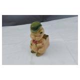 Vintage Ceramic Pig with Top Hat Planter about 5" tall