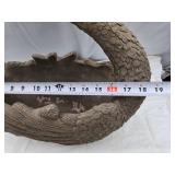 Concrete Swan Planter about 16" Tall