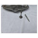 Antique Horse Figurine Ashtray and Decorative Horse Trinket Box