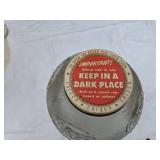 Crisco Vintage Glass Jar and Mixing Bowl