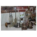 Large Assortment of Lamps and Lighting - Oil Lamps