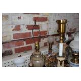 Large Assortment of Lamps and Lighting - Oil Lamps
