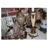 Large Assortment of Lamps and Lighting - Oil Lamps