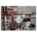 Large Assortment of Lamps and Lighting - Oil Lamps