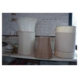 Assorted Lamp Shades and Pendant Lights