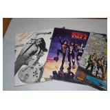 Record Albums with Rack - Elvis, Young Rascals, Grand Funk