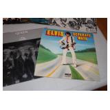 Record Albums with Rack - Elvis, Young Rascals, Grand Funk