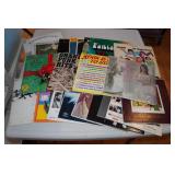 Record Albums with Rack - Elvis, Young Rascals, Grand Funk