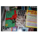 Record Albums with Rack - Elvis, Young Rascals, Grand Funk