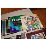 Record Albums with Rack - Elvis, Young Rascals, Grand Funk